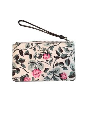 Coach Floral Patent Leather Wristlet NWOT